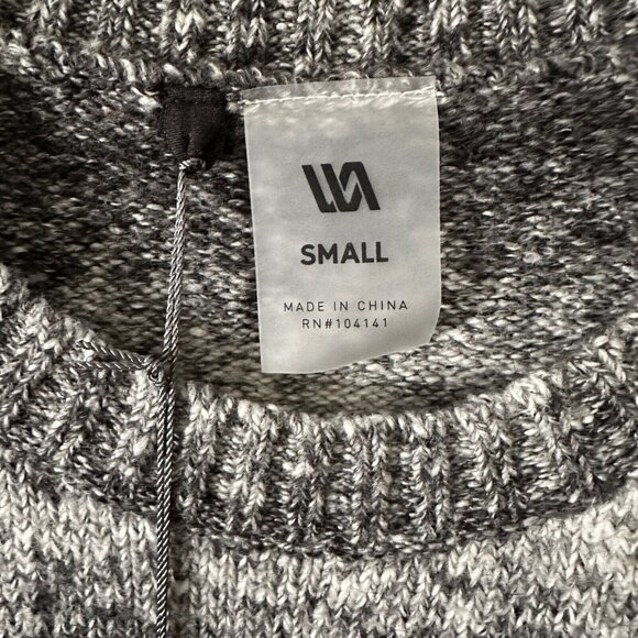 VRST Men Size S Charcoal Multi Relaxed Fit Classic CrewNeck Pullover Sweater NWT - Picture 6 of 9